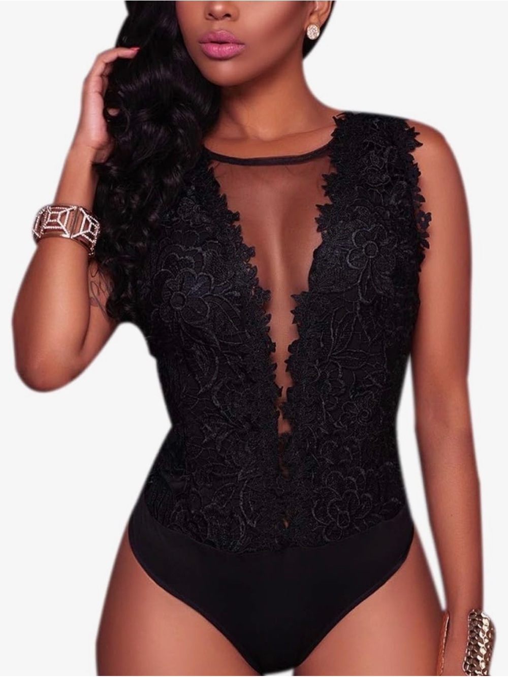 Lace bodysuit medium